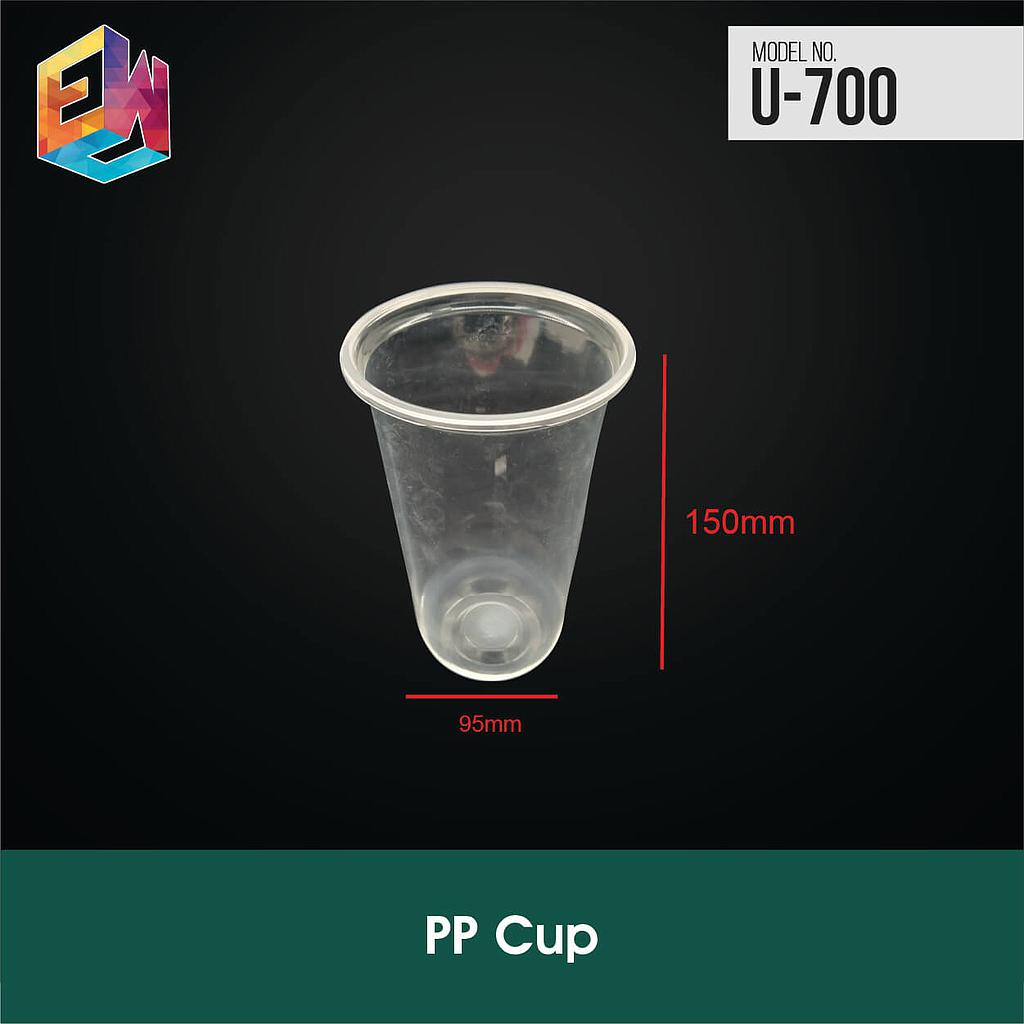 Premium Clear U-Shape Cup-700