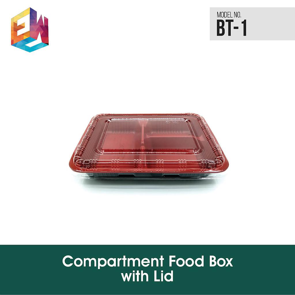 Bento Food Box Tray Only - 3 Compartment