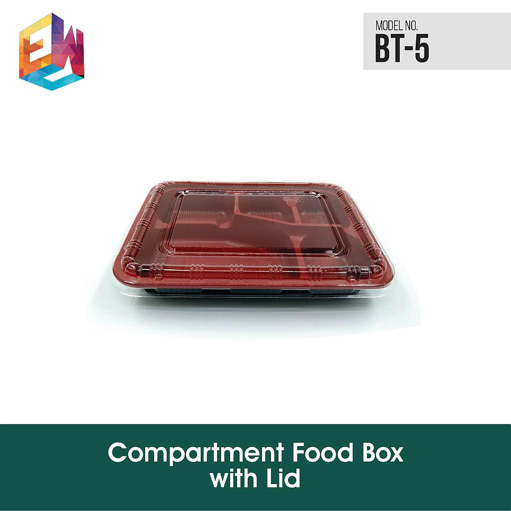 Bento Food Box Tray Only - 5 Compartment