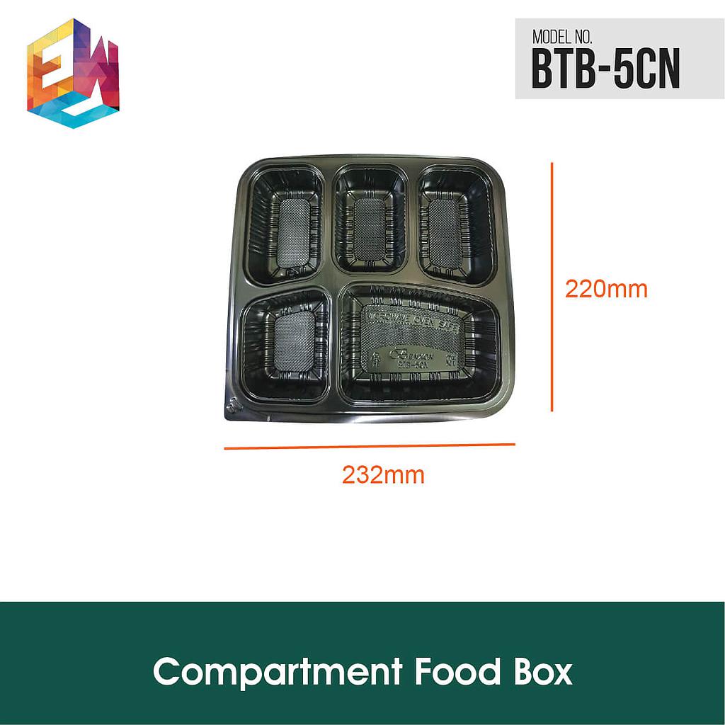 Food Box Tray Only - 5 Compartment