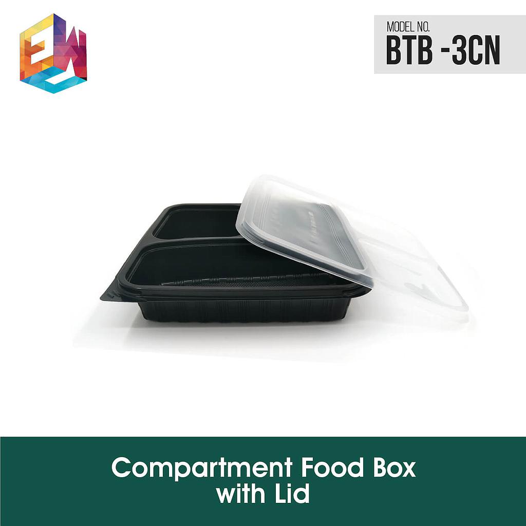 Food Box Lids / Cover - 3 Compartment