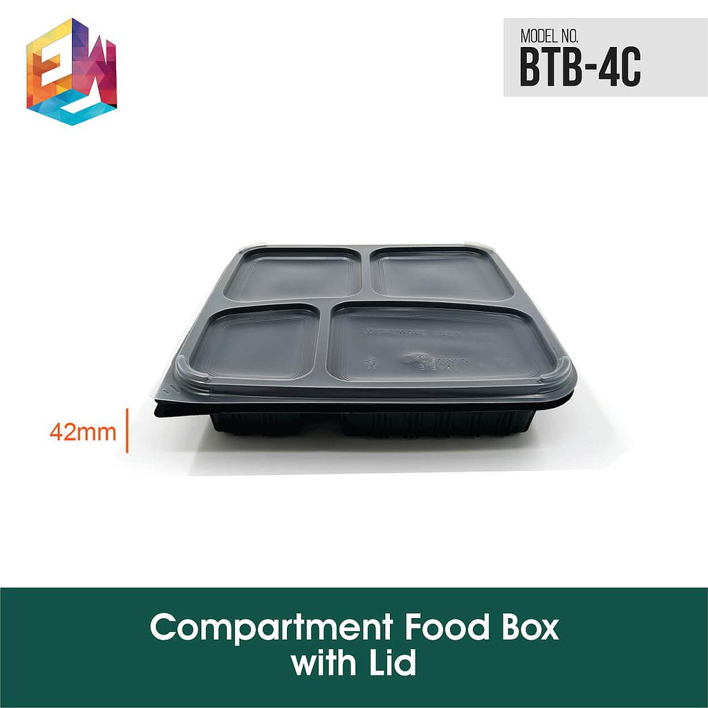 Food Box Lids / Cover - 4 Compartment